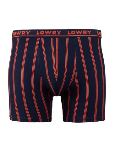 Трусы боксеры Lowry MSHL-5466 сине-оранж удлиненные