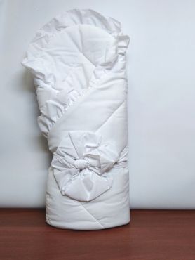 Конверт-одеяло на выписку Бант белый