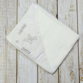 Крестильное полотенце с вышивкой Эльф