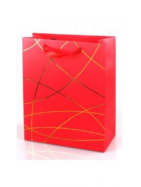 Пакет подарочный Классика красный