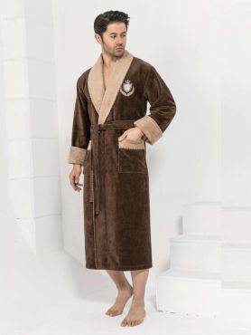 Халат мужской махровый мод. 1180 коричневый