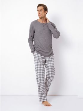 Пижама мужская с фланелевыми брюками Stefan